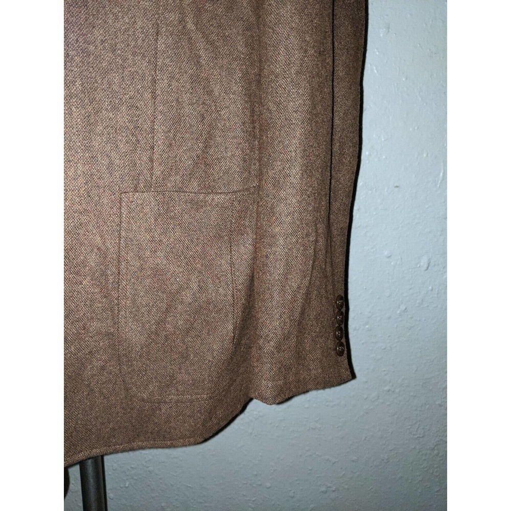 46r Brown Fleck Unconstructed Patch Tweed Unlined… - image 3